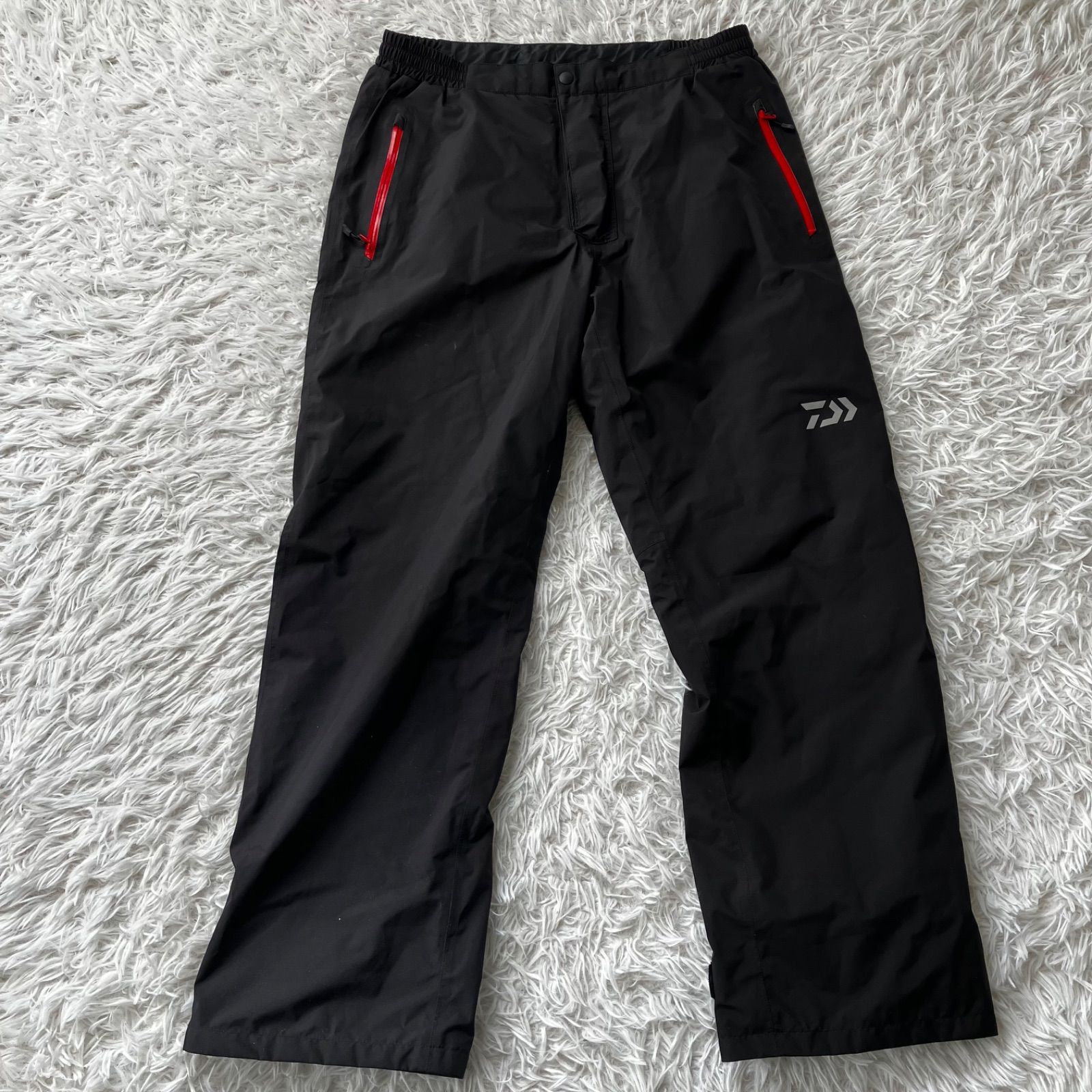 状態良 DAIWA ダイワ ゴアテックス ナイロンパンツ 黒 GORE-TEX L