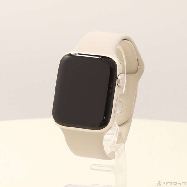 〔 品〕 Apple Watch SE 第2世代 GPS 44 mm スターライトアルミニウムケース スターライトスポーツバンド 276