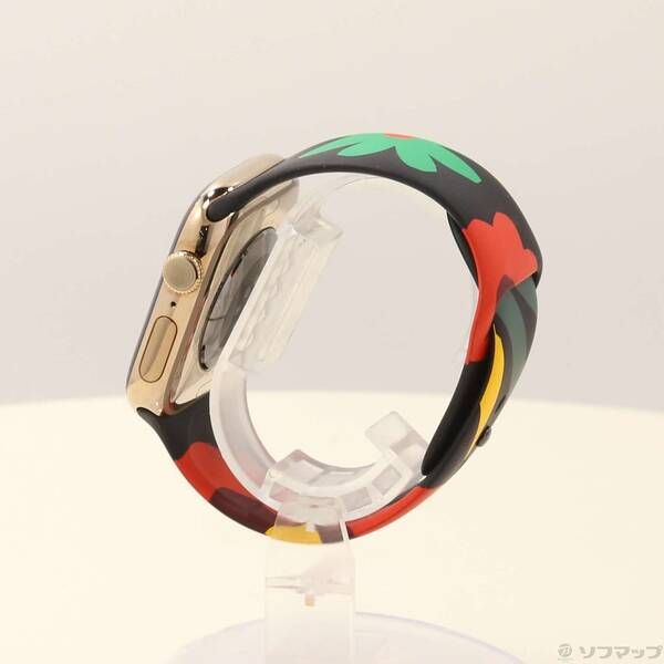 〔 品〕 Apple Watch Series 10 GPS Cellular 46 mm ゴールドチタニウムケース Black Unityスポーツバンド ユニティブルーム 262