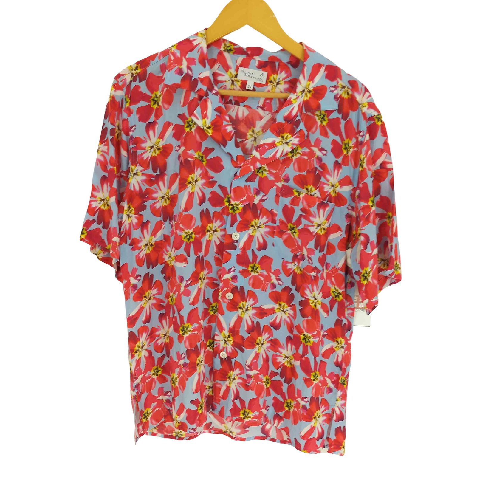 アニエスベーオム Agnes b.homme 総柄アロハシャツ メンズ US：36