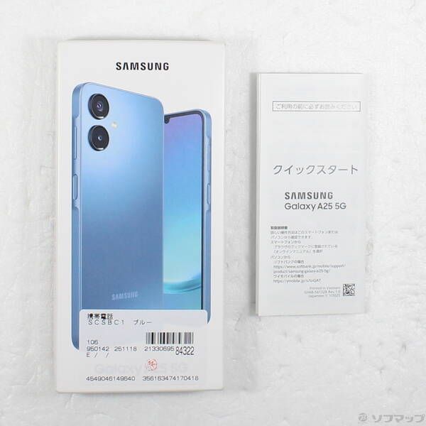 Samsung　Galaxy A25 5G（SCSBC1）中古 中古品〕 Galaxy A25 5G 64GB ブルー SCSBC1 Y!mobile SIMフリー【348