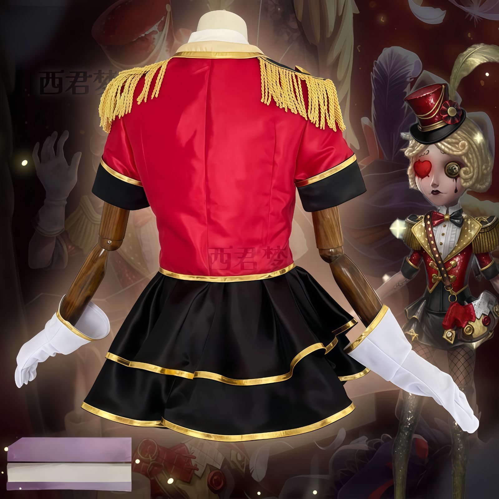 【やみ】第五人格 舞女「悪の華」コスプレ衣装 フルセット やみ】第五人格 舞女「悪の華」コスプレ衣装 フルセット 三分妄想 第五