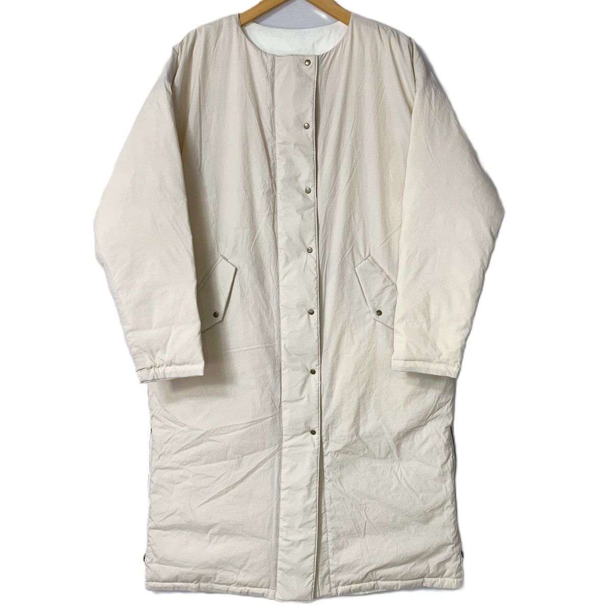 SHIPS シップス ダウンジャケット リバーシブル 314-16-0123 アイボリー SIZE 36 レディース