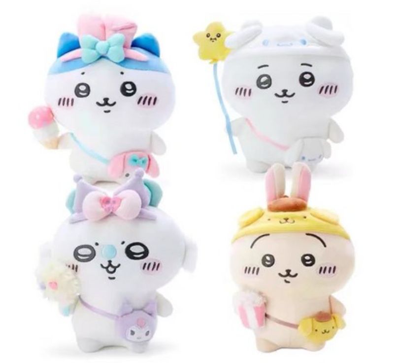 ちいかわ ハチワレ うさぎ モモンガ サンリオ ぬいぐるみ 4種 まとめ