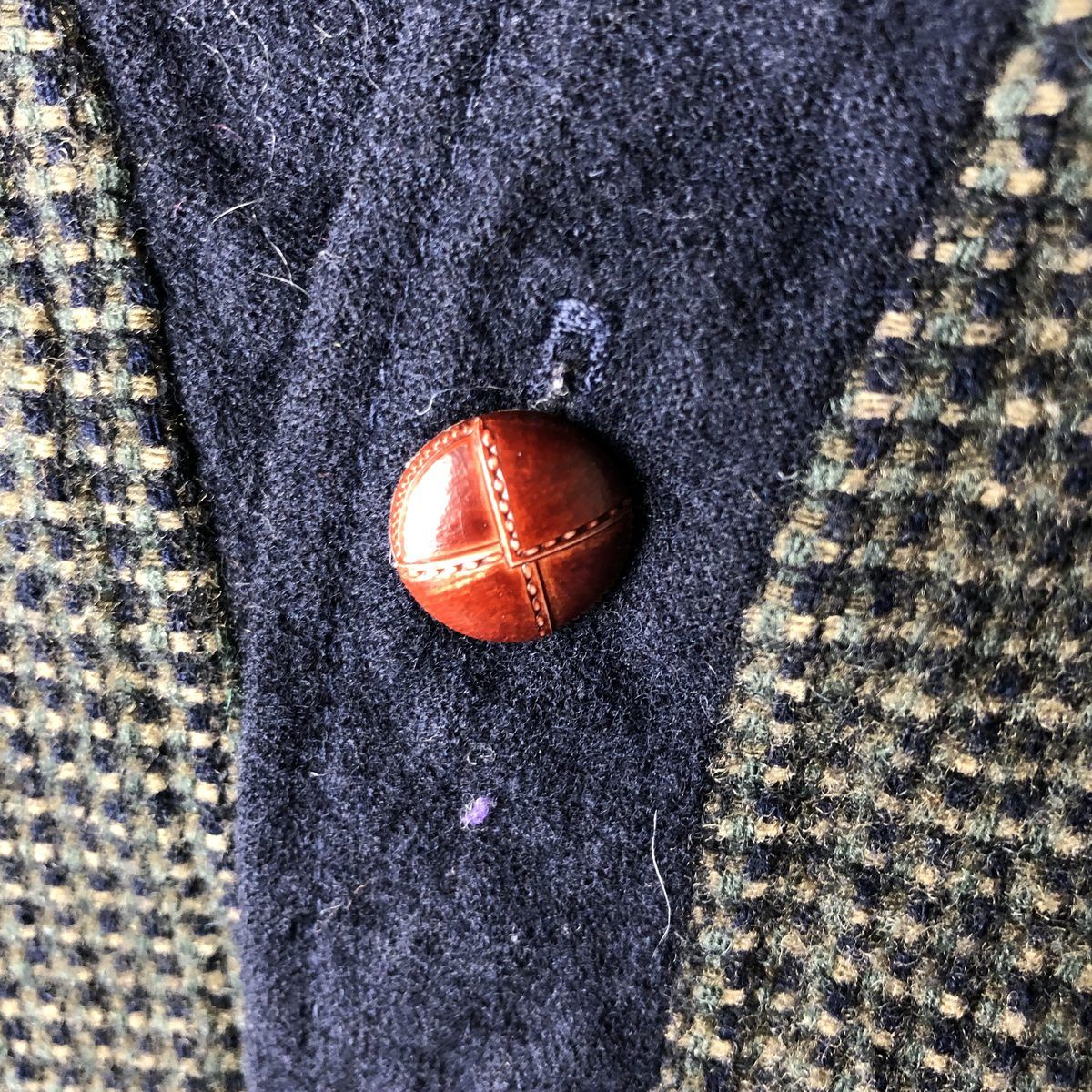 古着 ペンドルトン PENDLETON チェック柄 ウールニットカーディガン  