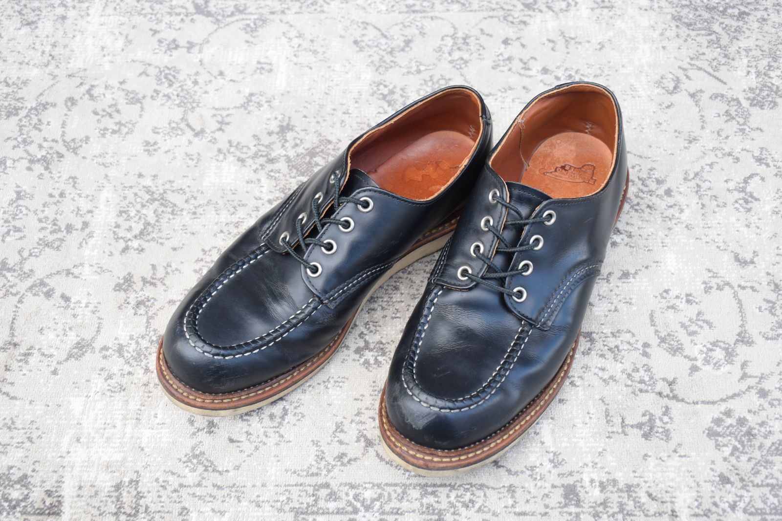 RED WING レッドウイング 8106 Classic Work Oxford モカシン Uチップ 外羽根 ワーク 黒 ブラック US 8.5 UK 7.5 26.5 cm W 3427