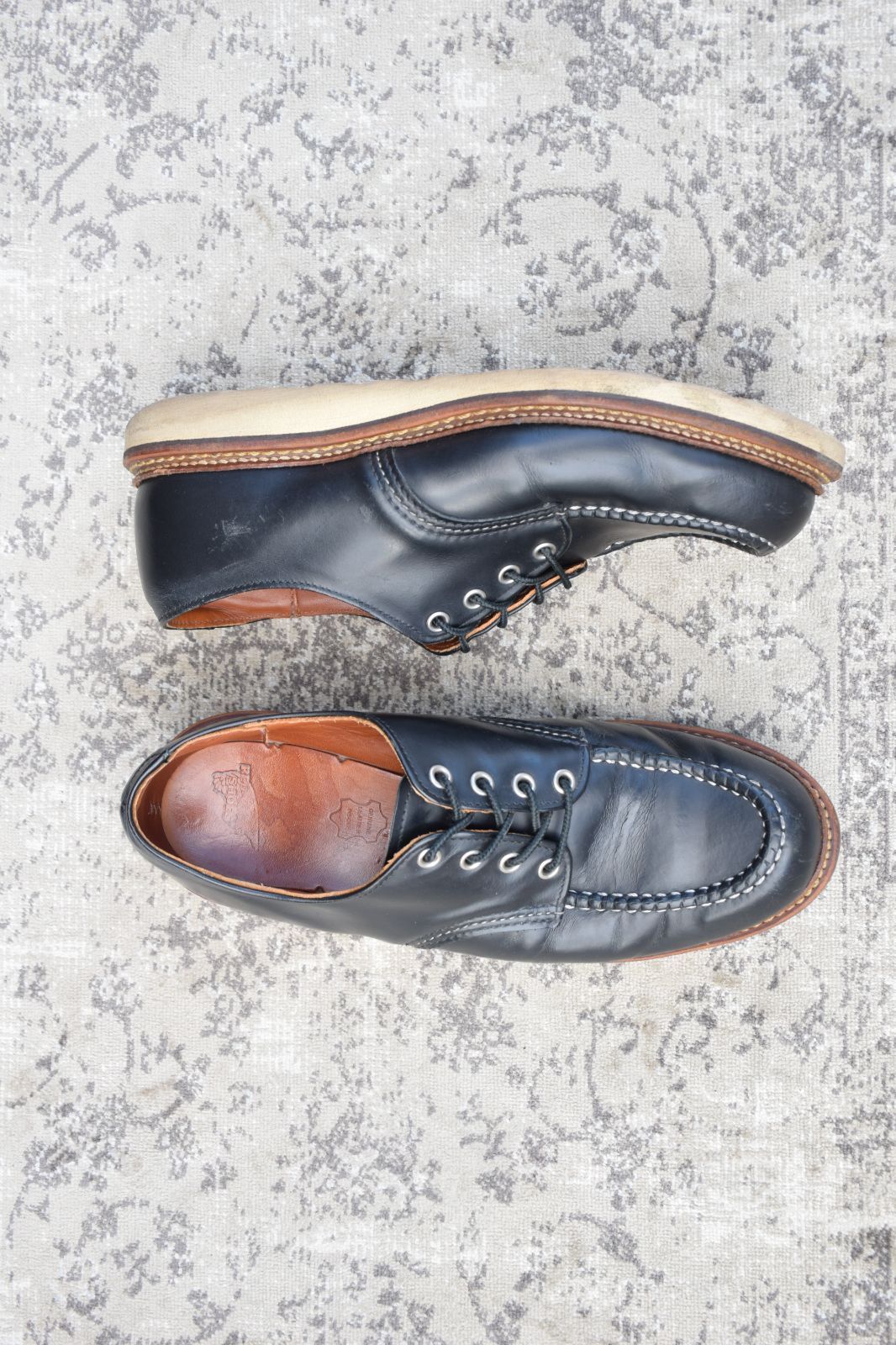  RED WING レッドウイング 8106 Classic Work Oxford モカシン Uチップ 外羽根 ワーク 黒 ブラック US 8 5 UK 7 26 cm W 3427 ワークブーツ ブーツ 革靴