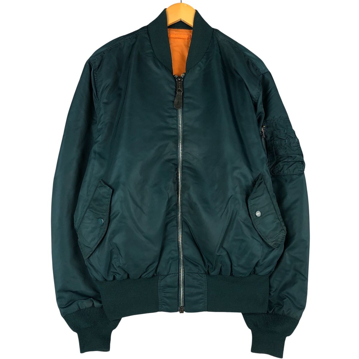 古着 民間品 アルファ ALPHA MA 1タイプ 中綿入り ミリタリー フライトジャケット メンズXL相当 eaa 603249