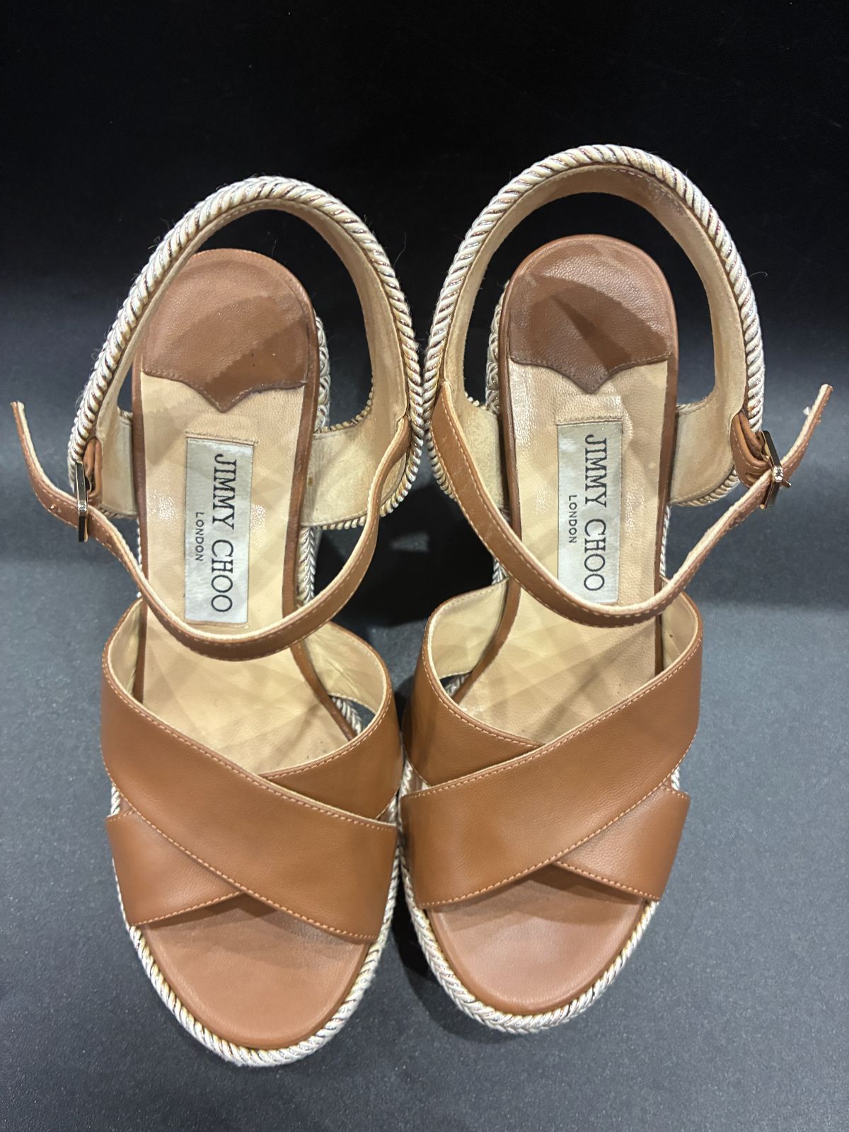 ジミーチュウ　サンダル36.5 ジミーチュウ サンダル B25112758 - メルカリ