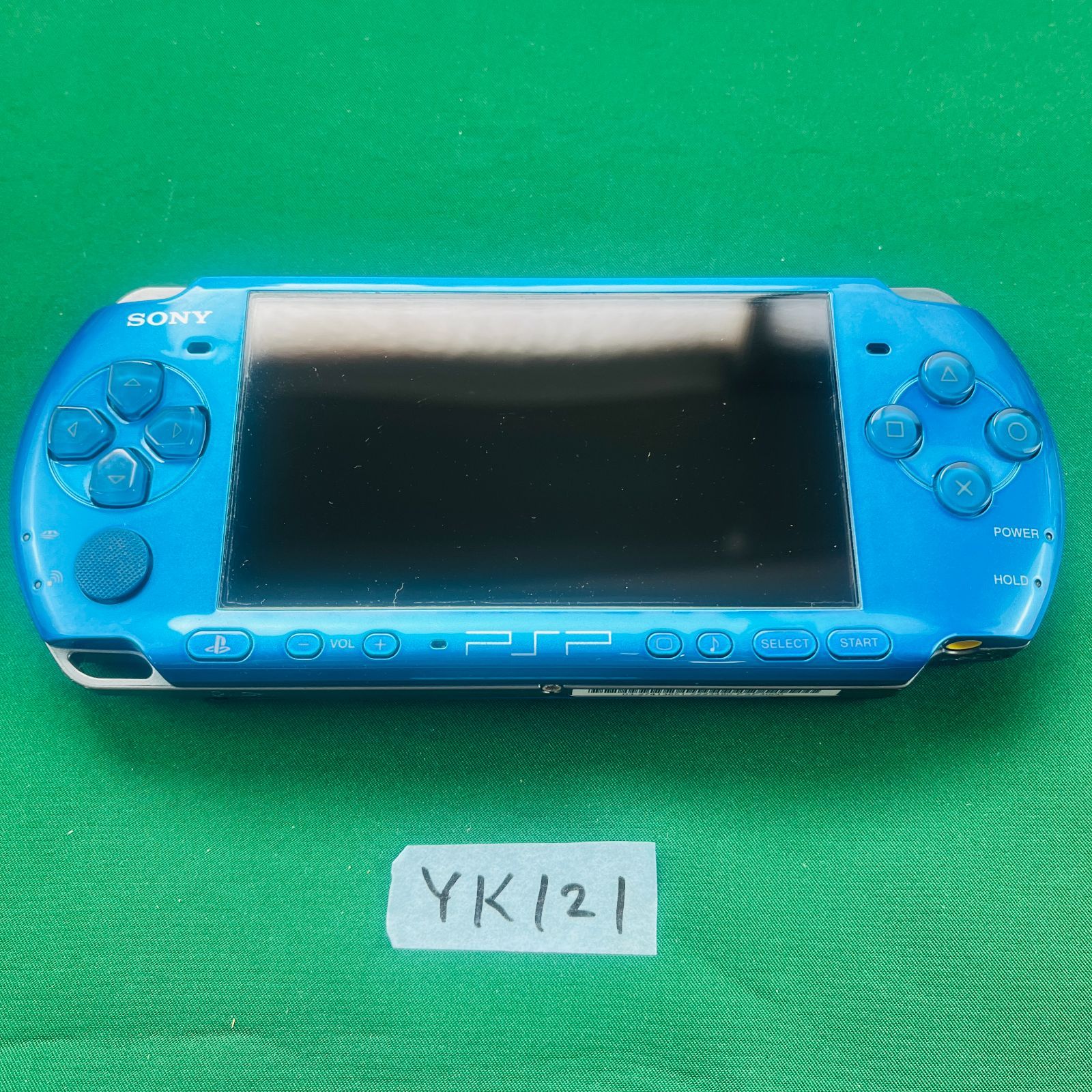 YK 121 き PSP-3000 プレイステーションポータブル PlayStation Portable ハイブラントブルー 本体 バッテリーパック ACアダプター 電源コード 取扱説明書付き SONY ソニー