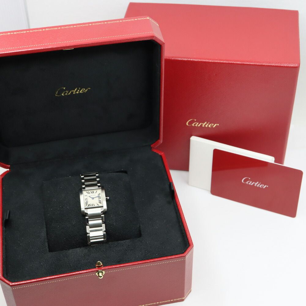  栄 カルティエ タンクフランセーズ SM シルバー レディース 腕時計 腕時計(デジタル) 時計