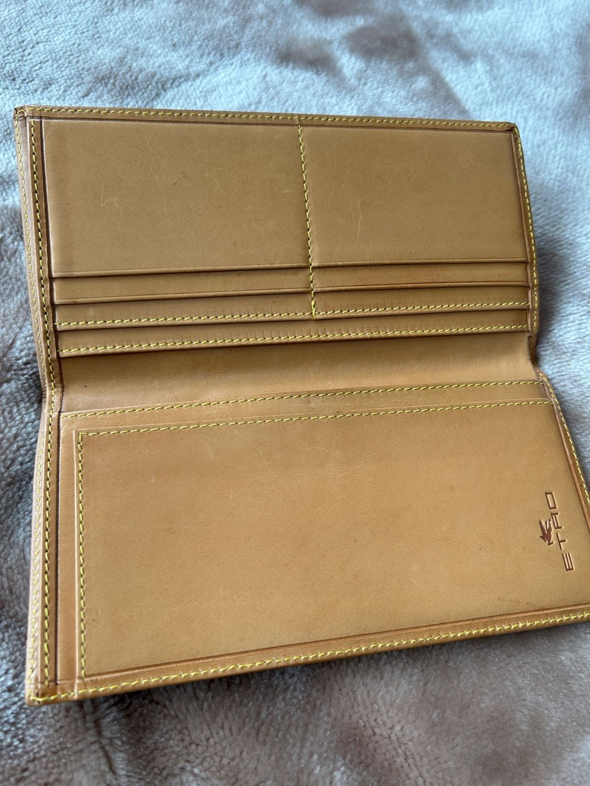 エトロETRO札入れ ロングウォレット フラップ式二つ折り長財布 二