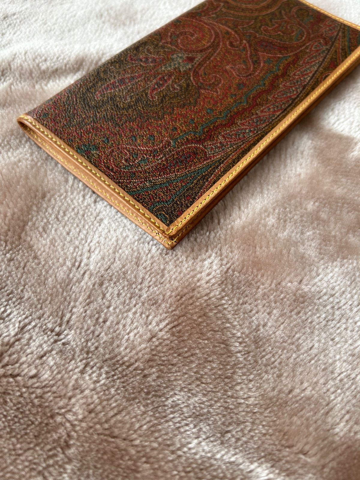 エトロETRO札入れ ロングウォレット フラップ式二つ折り長財布 二