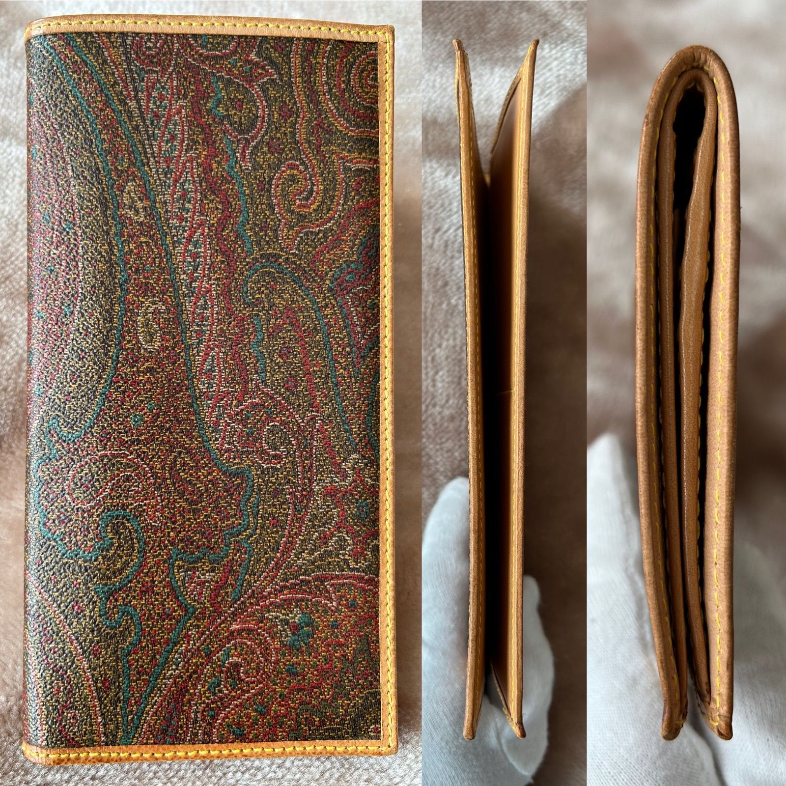 エトロETRO札入れ ロングウォレット フラップ式二つ折り長財布 二 エトロETRO札入れ ロングウォレット フラップ式二つ折り長財布 二