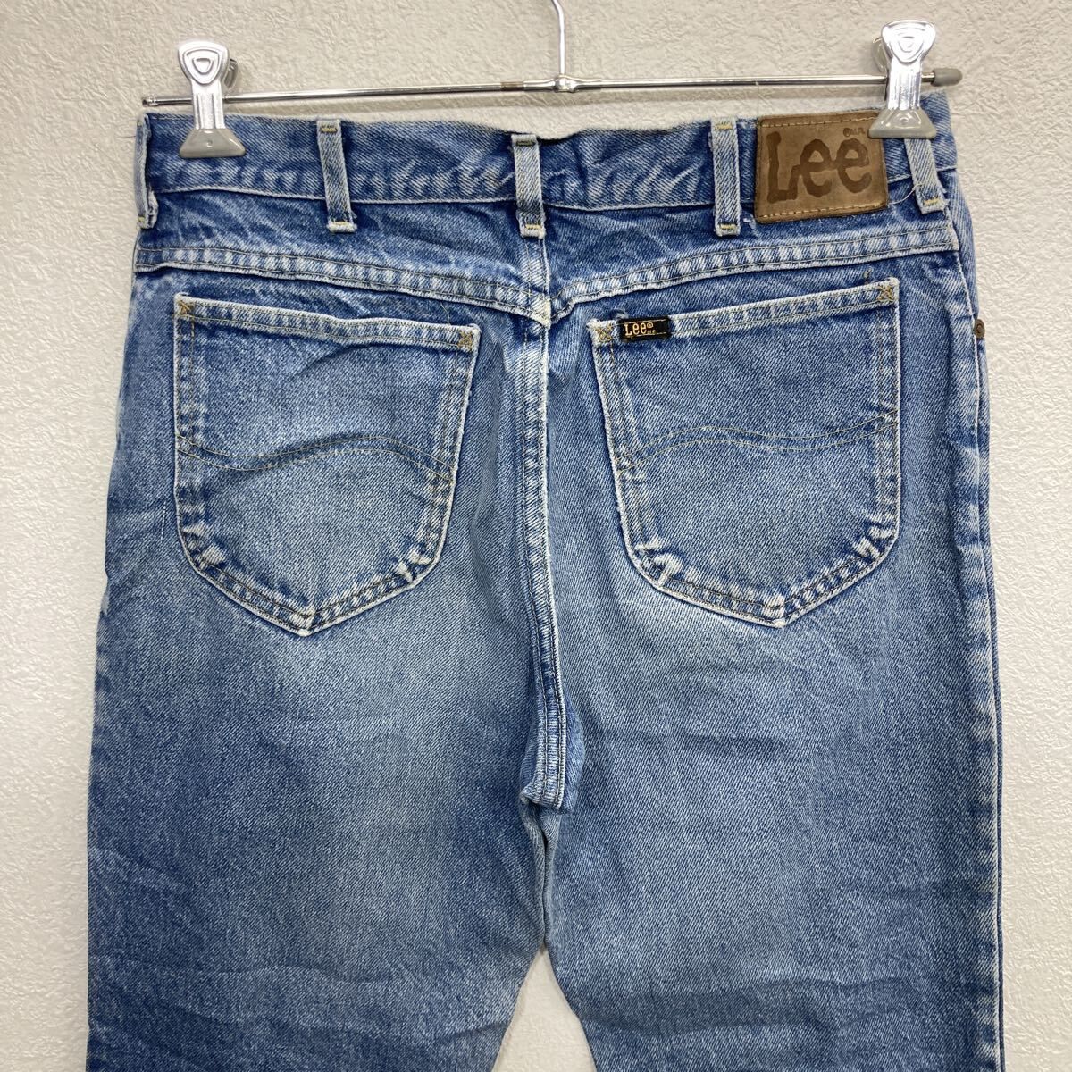Lee デニムパンツ USA製 リー W33 90s - ブルー 古着 ジップアップ 