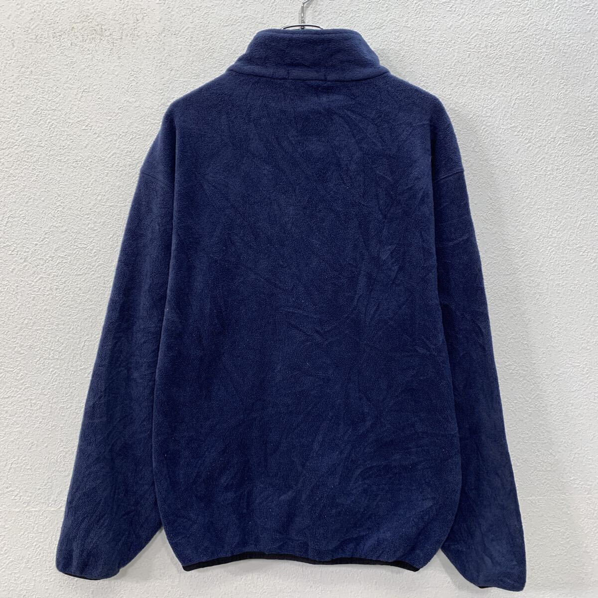 USA製 NAUTICA フリースジャケット M ネイビー ノーティカ ハーフ
