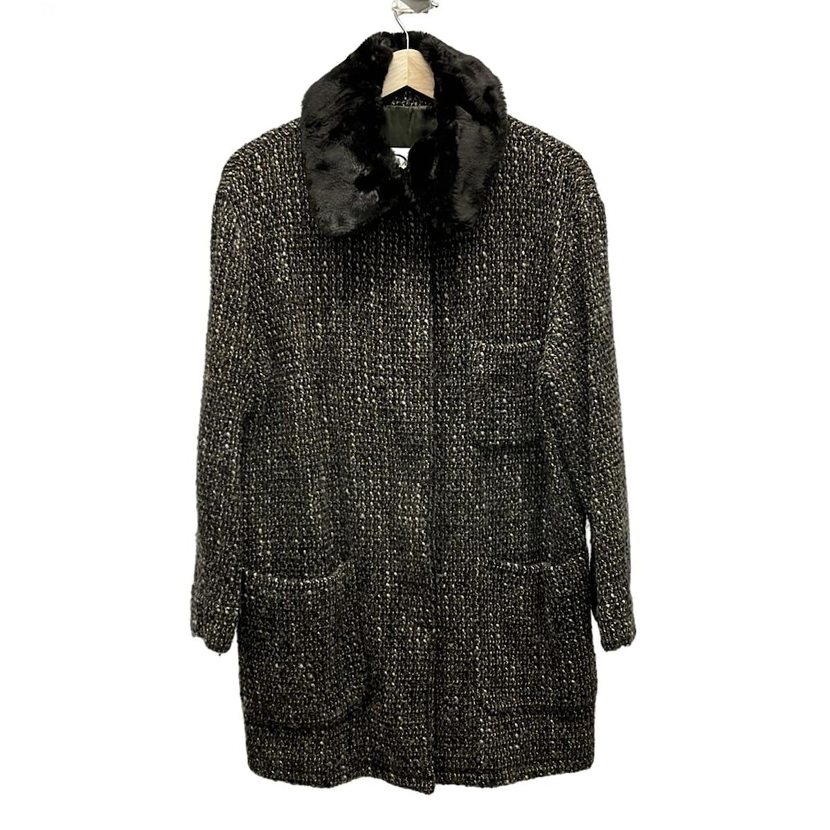 MARELLA(マレーラ) コート サイズ40 M レディース - 黒×アイボリー