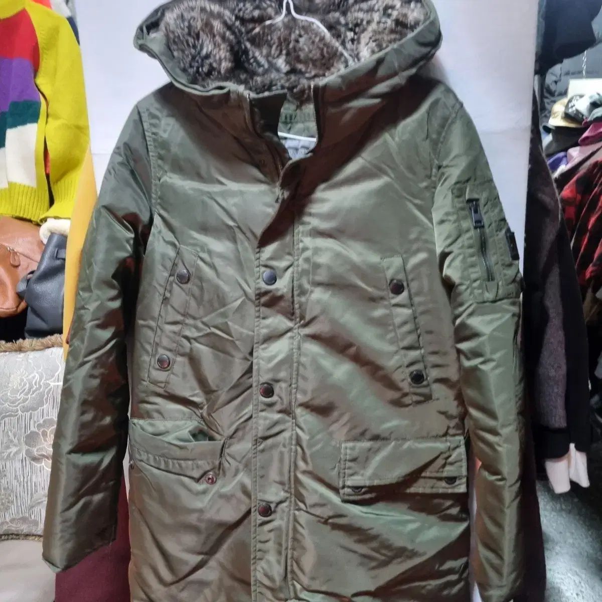 カルバン LINE ダック ダウン サファリ アウター