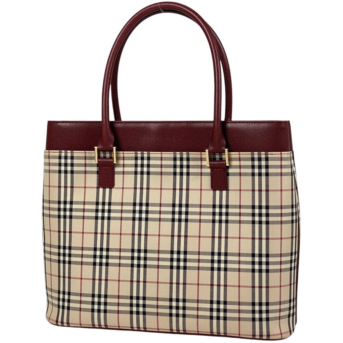 バーバリー BURBERRY チェック柄 ハンドバッグ トートバッグ ノバ 