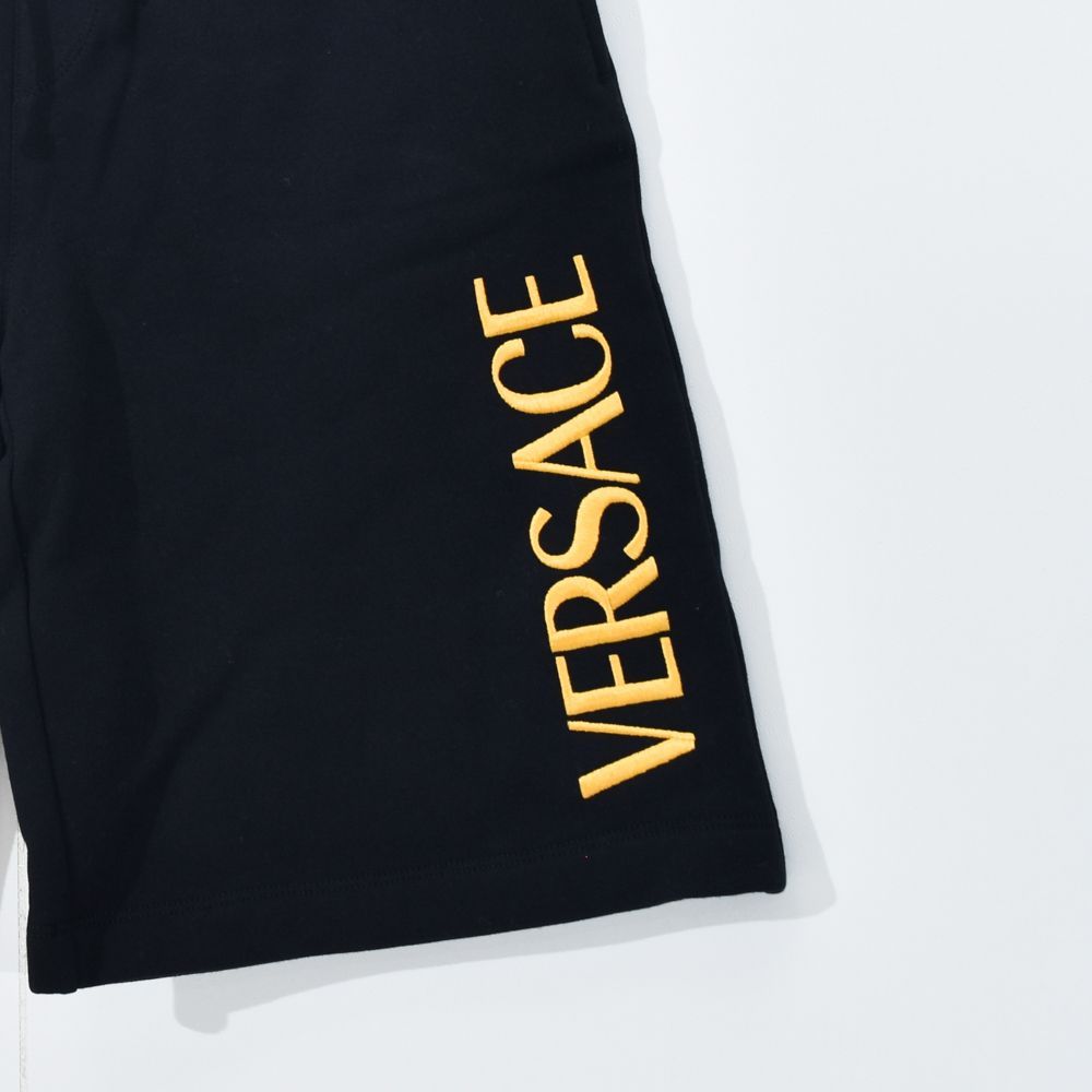 ヴェルサーチ スウェットパンツ メンズ ハーフパンツ ハーフショーツ 刺繍ロゴ VERSACE 1011846