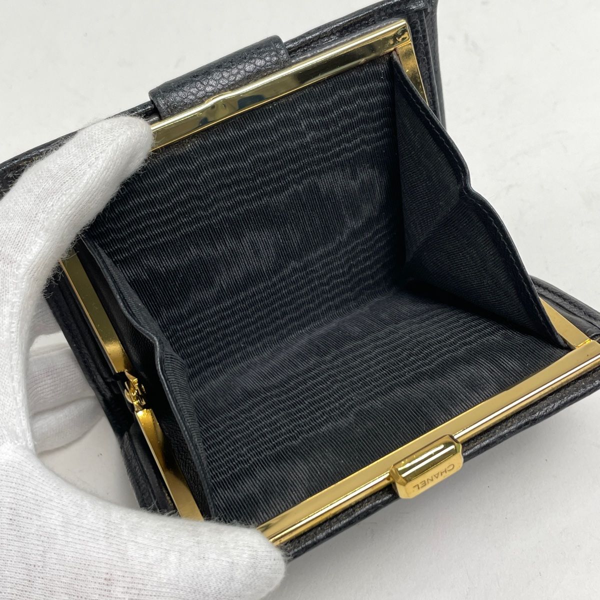 シャネル CHANEL ココマーク 二つ折り財布 がま口 ビコローレ 二つ折り