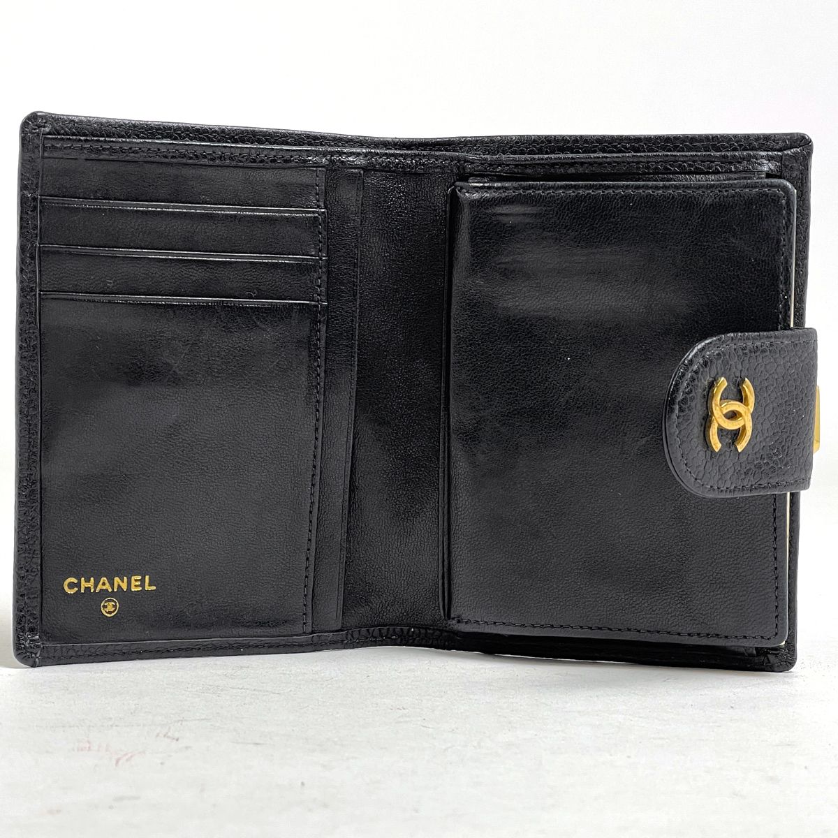 シャネル CHANEL ココマーク 二つ折り財布 がま口 ビコローレ 二つ折り