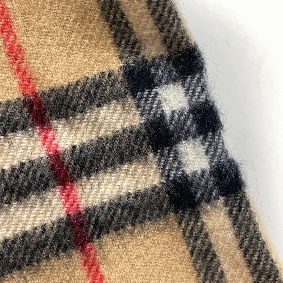 バーバリー BURBERRY チェック柄 カシミア ブランケット ストール