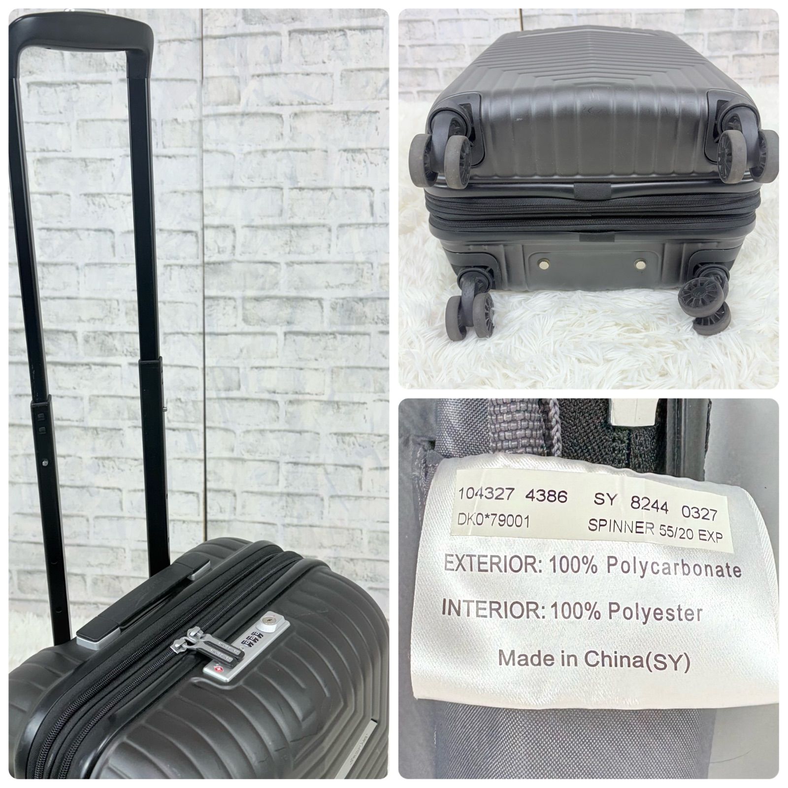 サムソナイト スーツケース キャリーケース スピナー 4輪 55/20