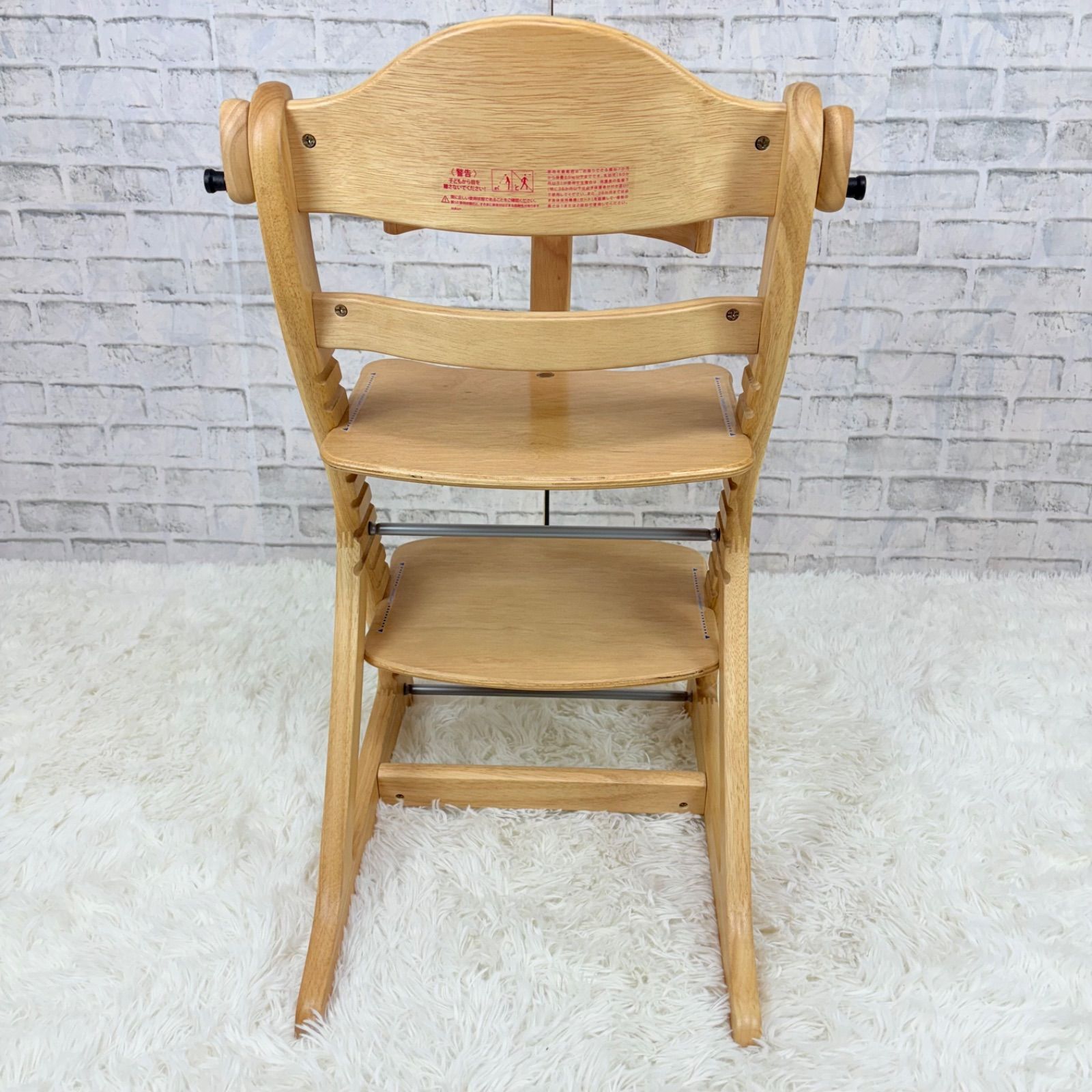 極美品 大和屋 すくすくチェアスリムプラス テーブル ガード付 ベビー