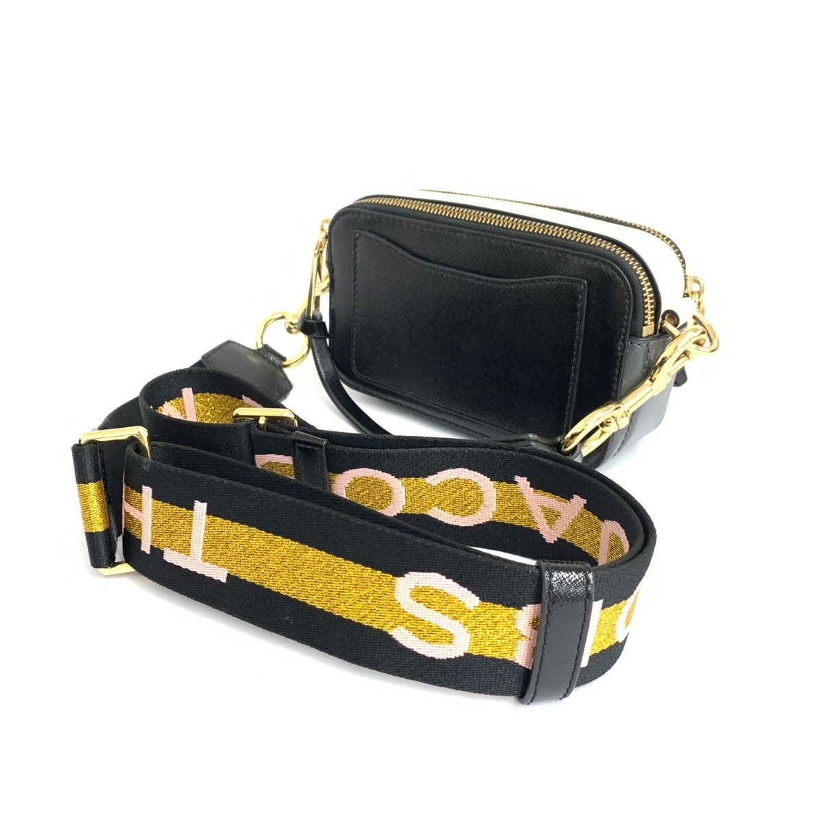 MARC JACOBS マークジェイコブス スナップショット レザー ブラック  