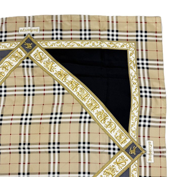 Burberrys バーバリーズ シルク スカーフ ベージュ ノバチェック 大判