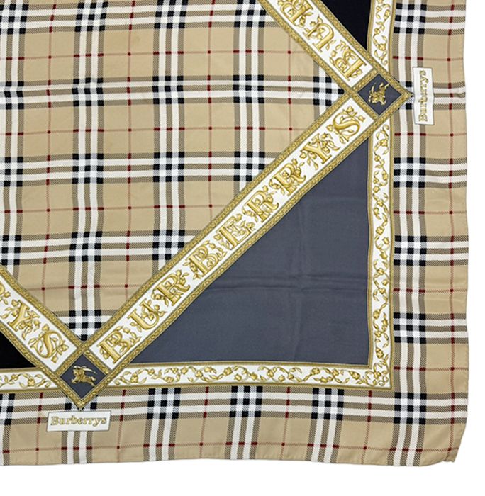 Burberrys バーバリーズ シルク スカーフ ベージュ ノバチェック 大判