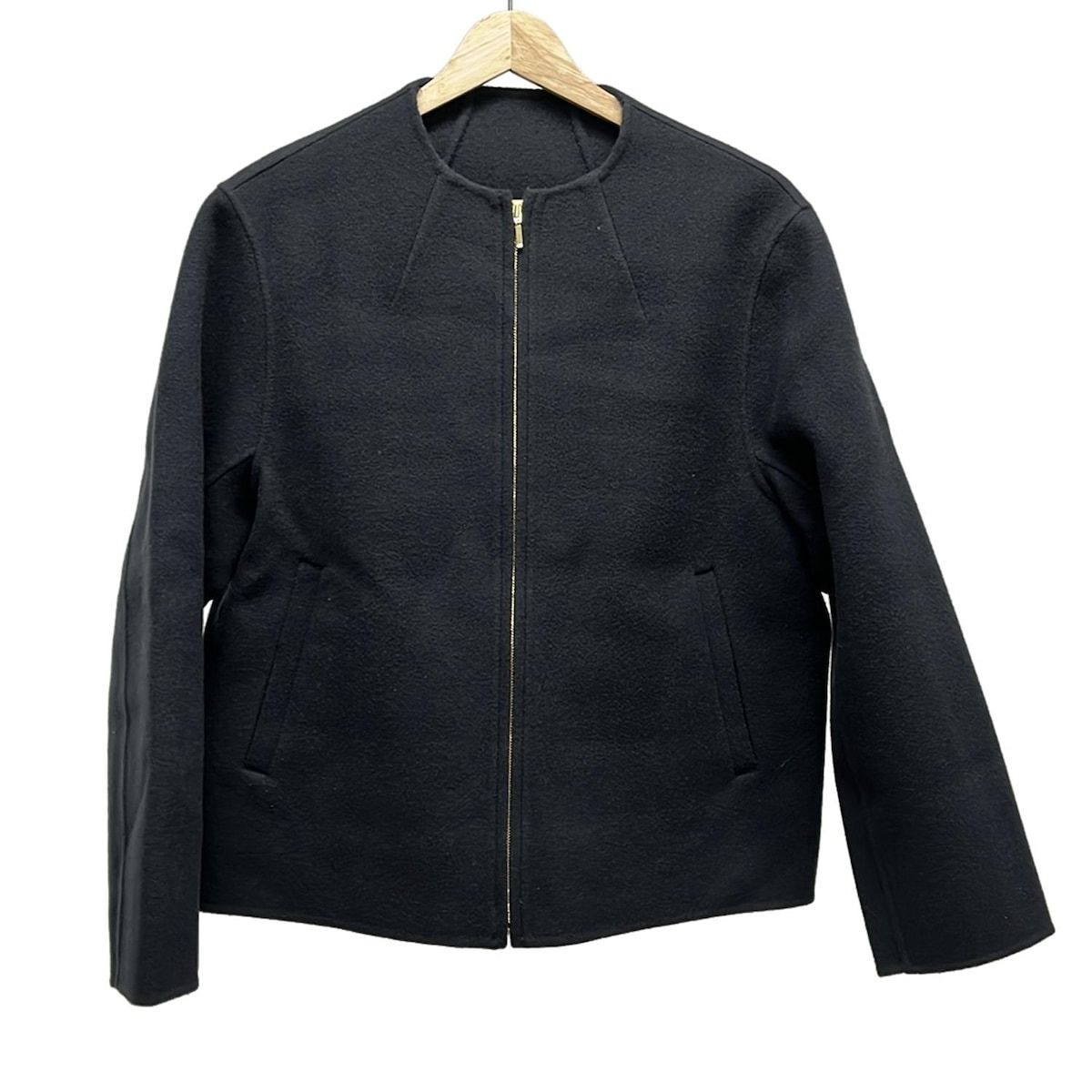 23区 ニジュウサンク コート サイズ38 M レディース - ダークグレー 長袖 ジップアップ ショート丈 秋 冬