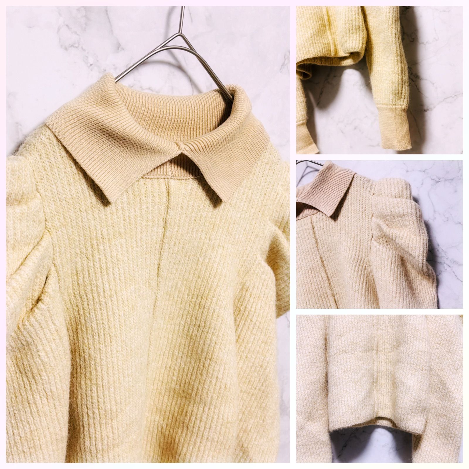 美品】 Bibiy ビビー Fサイズ(M相当) レディース アイボリー 秋冬