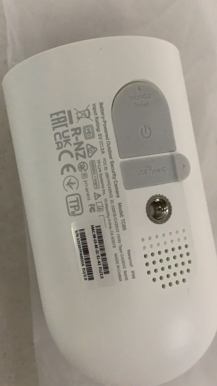 TP Link TC 85 KIT ソーラー給電セキュリティカメラキット 524800 安全サービス 身の安全