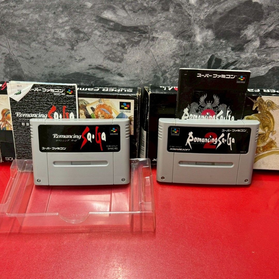 □ロマンシング サ・ガ スーパーファミコン ソフト 2点 まとめ売り 箱