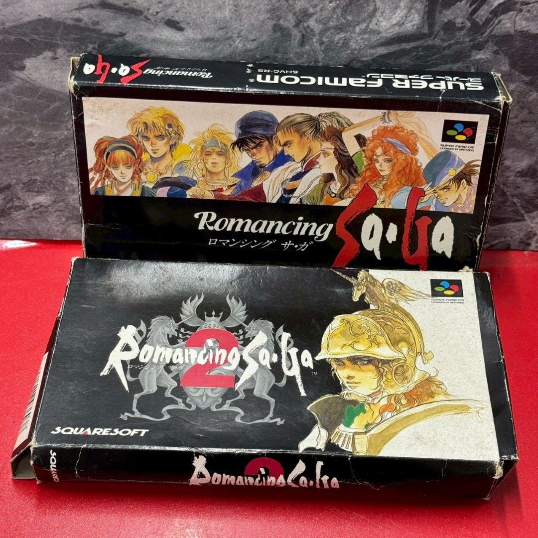 □ロマンシング サ・ガ スーパーファミコン ソフト 2点 まとめ売り 箱