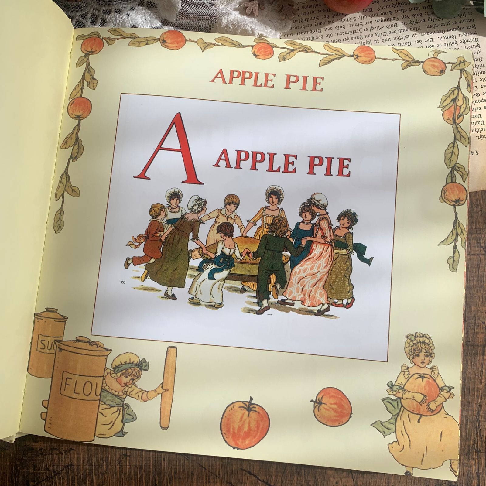 ヴィンテージ絵本 洋書 A Treasury of Kate Greenaway 1989年 ケイト