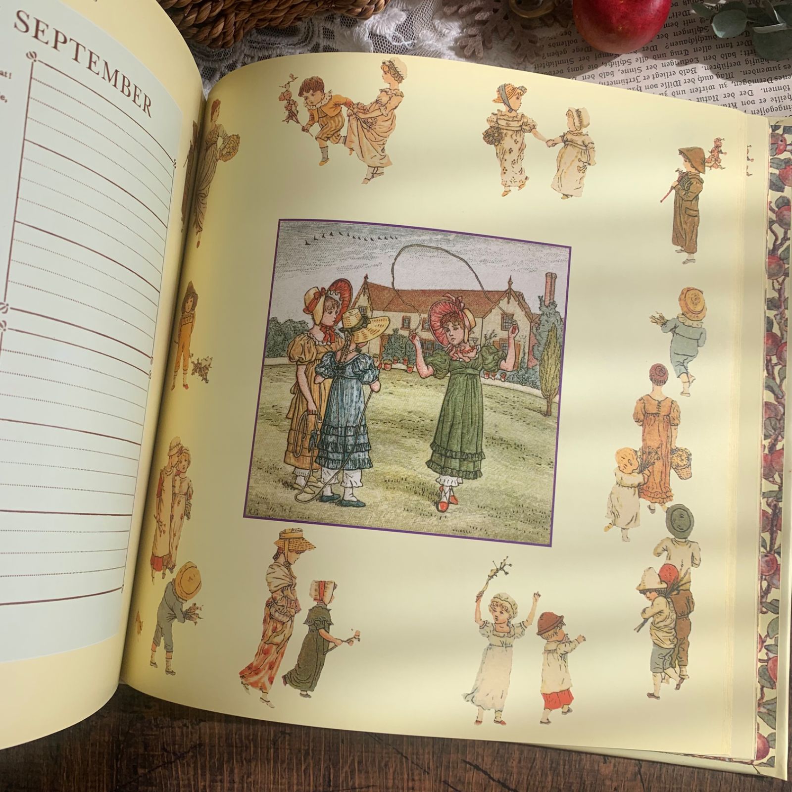 ヴィンテージ絵本 洋書 A Treasury of Kate Greenaway 1989年 ケイト