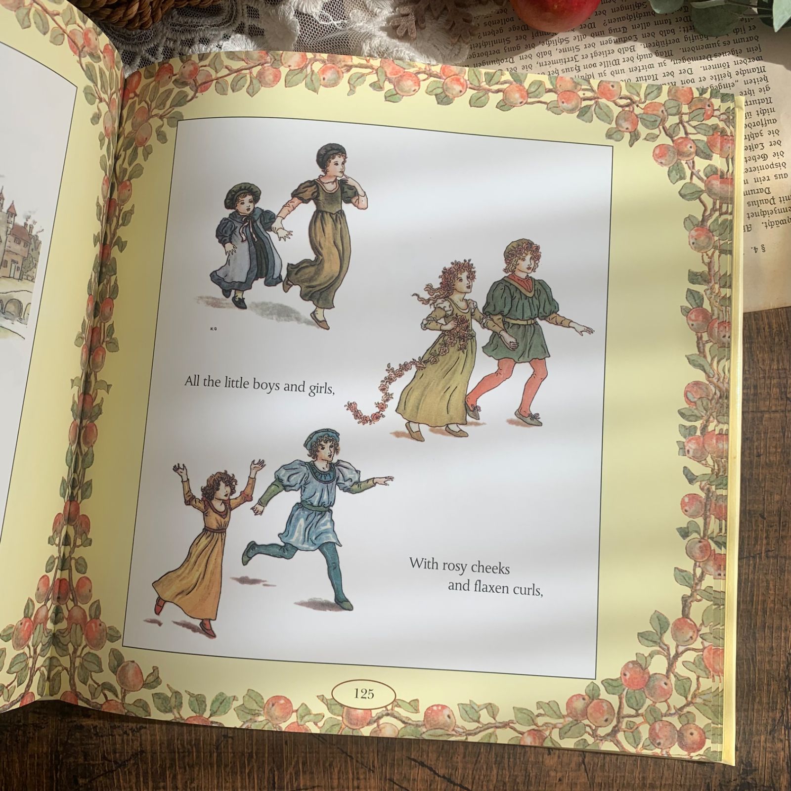ヴィンテージ絵本 洋書 A Treasury of Kate Greenaway 1989年 ケイト