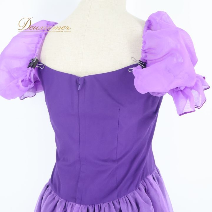 フラダンス 衣装 ワンピース ドレス パープル系 アロハスタンダード