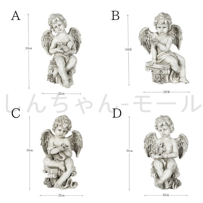 天使 エンジェル ガーデンオーナメント 置物 オブジェ 庭 ヨーロピアン