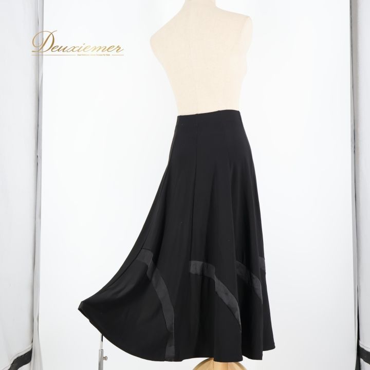 社交ダンス 衣装 スカート ブラック系 タカダンス TAKA DANCE 黒