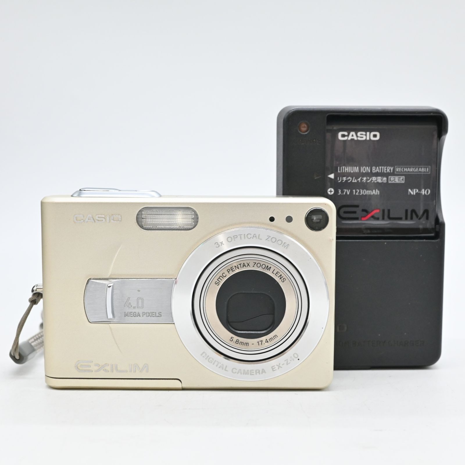 良品】CASIO EXILIM ZOOM EX-Z40 GOLD - メルカリ