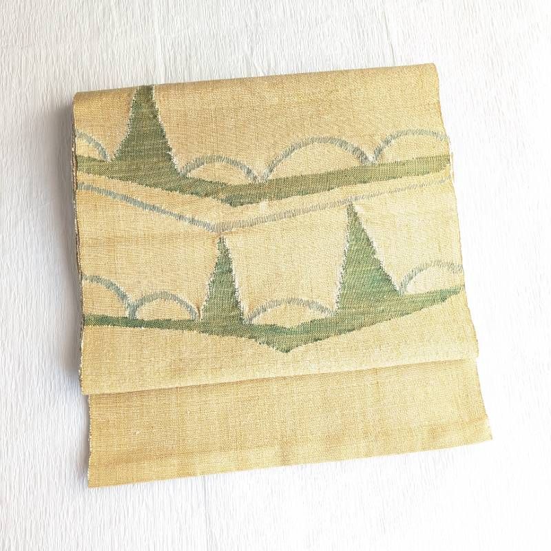 美品☆名古屋帯 素朴な抽象柄 開き仕立て 正絹 081 - メルカリ