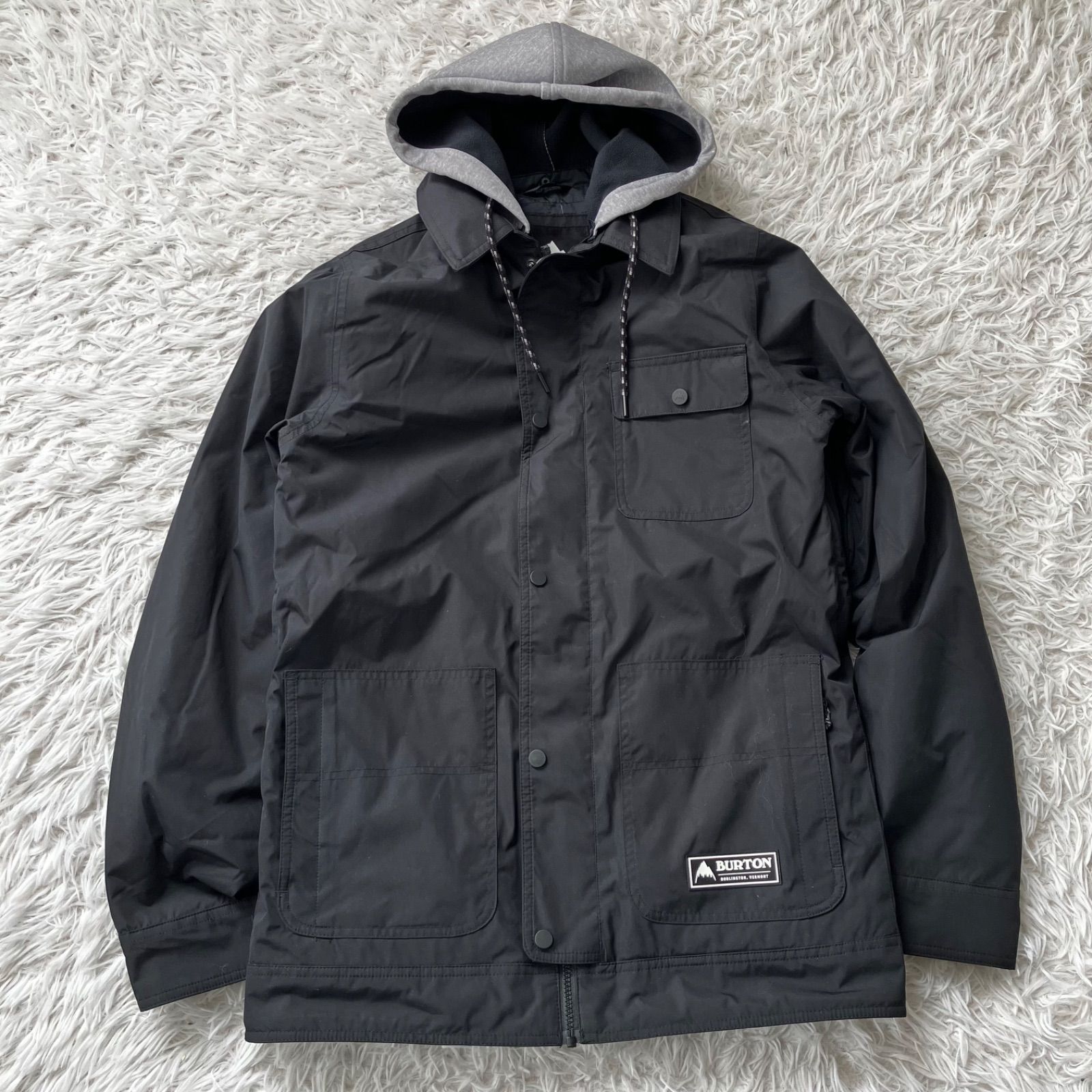 バートン Burton スノーボードウェア メンズ ブラック ジャケット 古着 12980