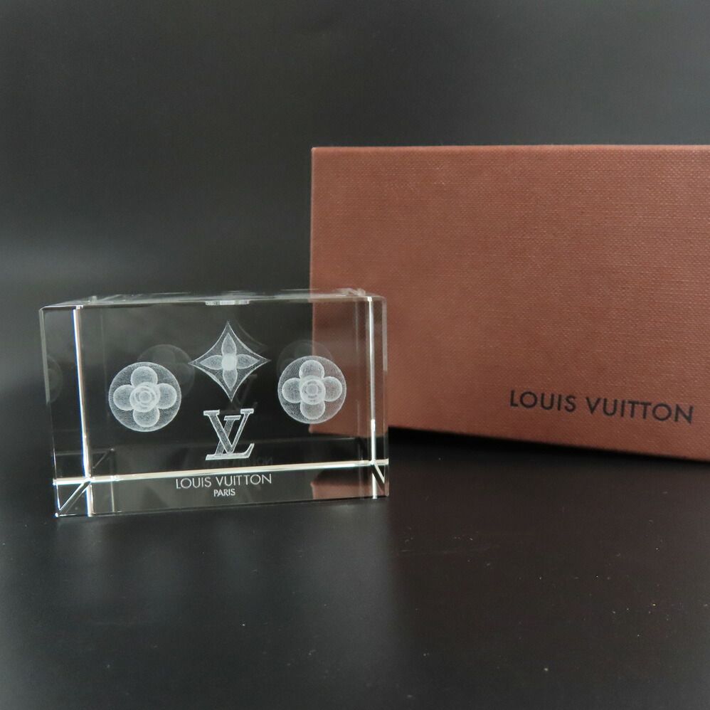 名古屋】ルイヴィトン ペーパーウェイト クリスタル モノグラム