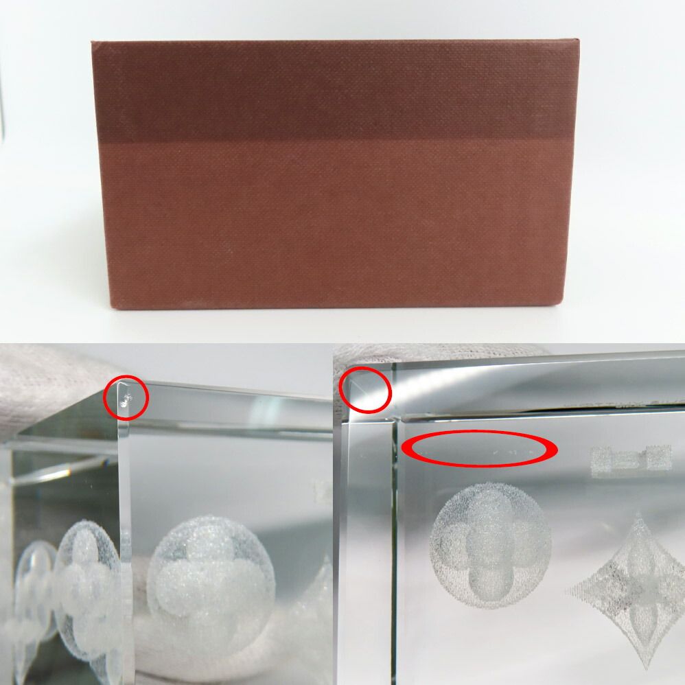 名古屋】ルイヴィトン ペーパーウェイト クリスタル モノグラム