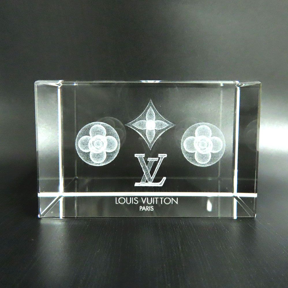 名古屋】ルイヴィトン ペーパーウェイト クリスタル モノグラム