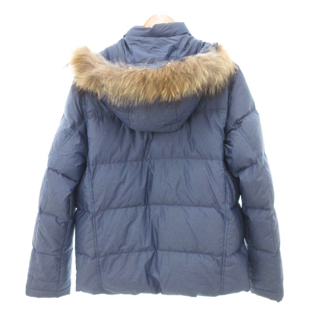 FRED PERRY フレッドペリー　ダウンベスト　ラクーンファー　Lサイズ フレッドペリー FRED PERRY Pertex ダウンジャケット ラクーンファー